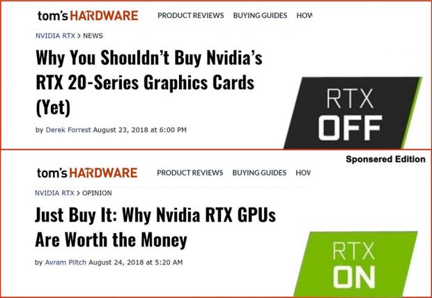 Nvidia RTX: Did Tom’s Hardware go full shill?